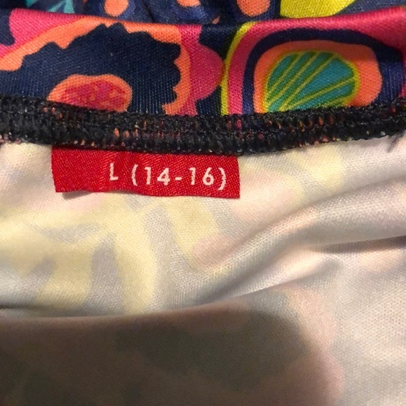 SPYDER girls ski baselayer floral top shirt 14/16 - Picture 3 of 4